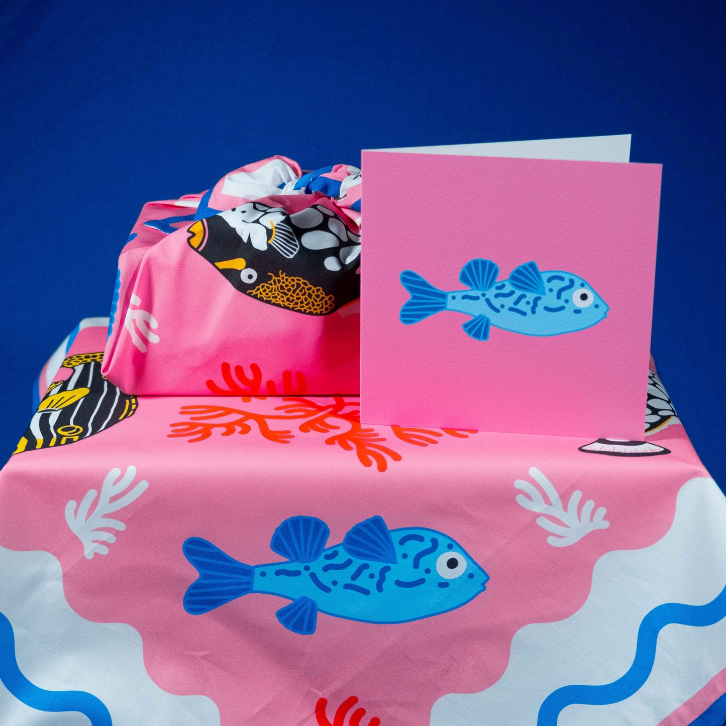 Under the Sea - Pink- Furoshiki