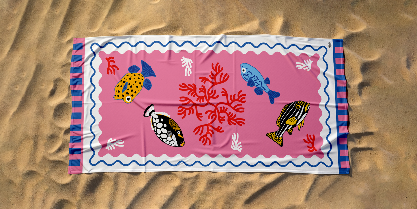 Beach towel Under the Sea