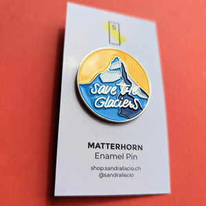 Matterhorn Save the Glaciers - Enamel Pin