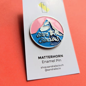 Matterhorn Save the Glaciers - Enamel Pin